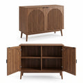 Aria Fluted Storage Cabinet – Contemporary Accent Furniture with Textured Doors and Spacious Storage