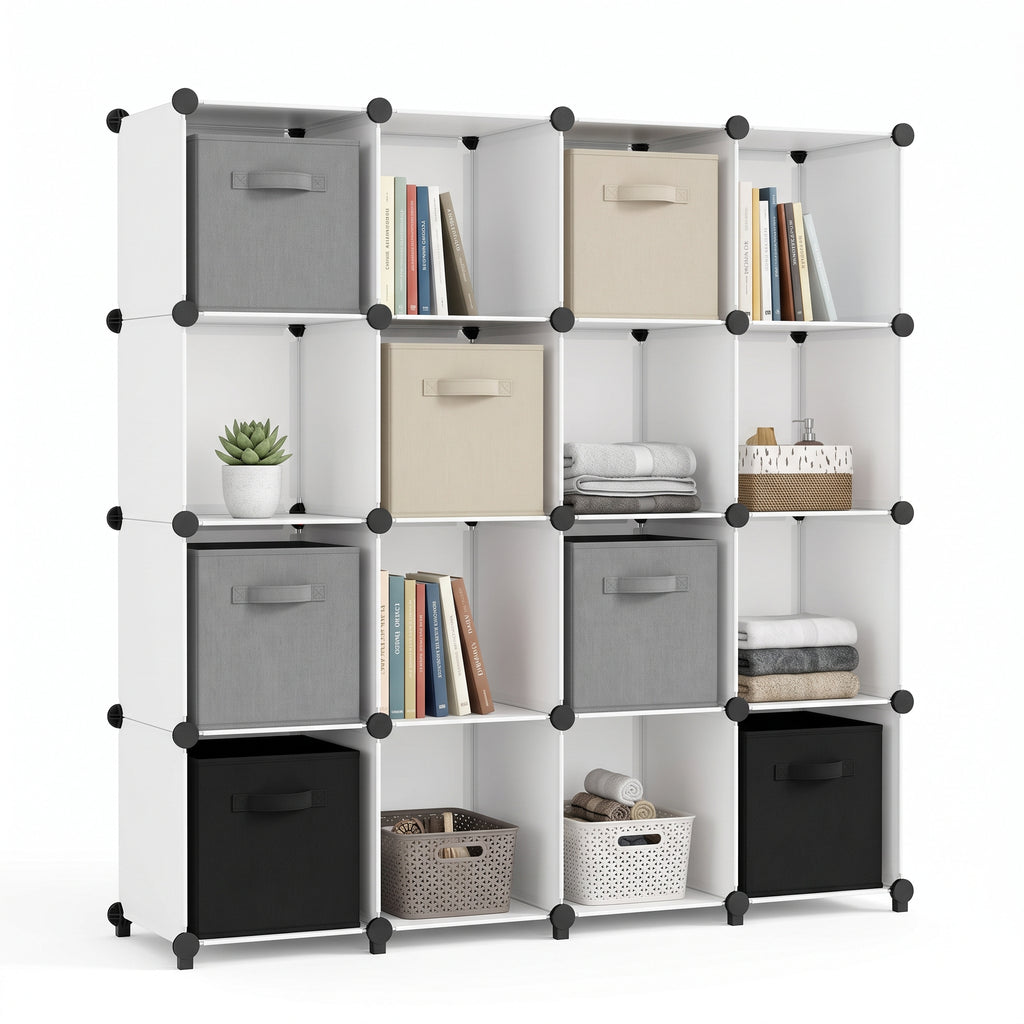 FlexiCube Storage Organizer – Modern Open Shelf System for Stylish Home Organization